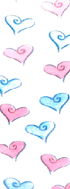 vertical pink & blue hearts